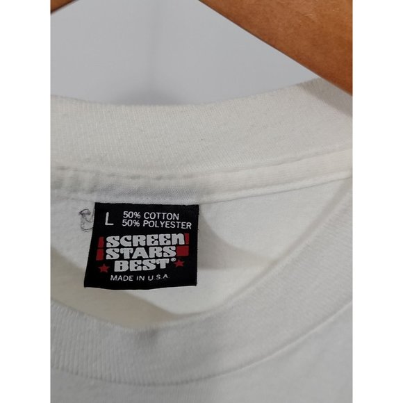 VTG NCA‎ Cheerleader Camp 50/50 Screen Stars T-Shirt Size L Made In USA Preowned - Picture 5 of 7